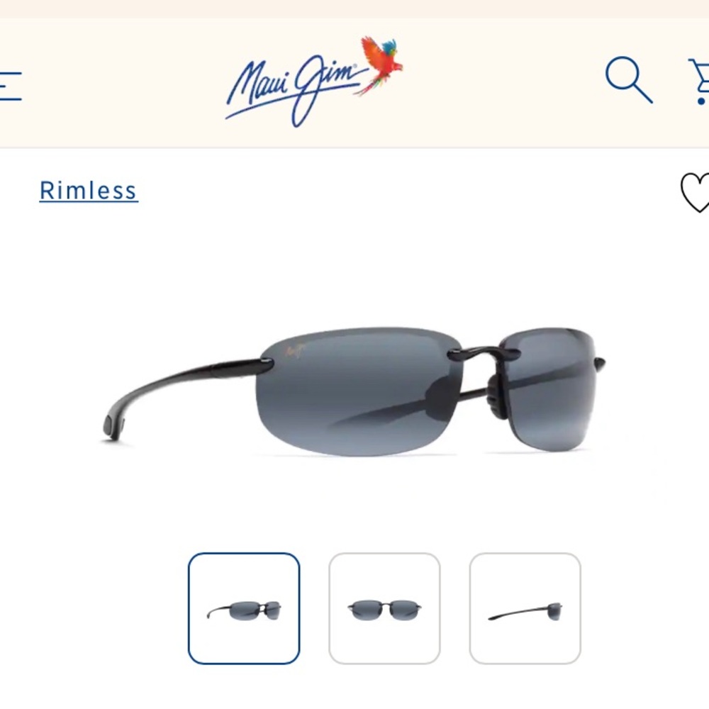 Maui Jim HO’OKIPA Rimless Polarized Sunglasses